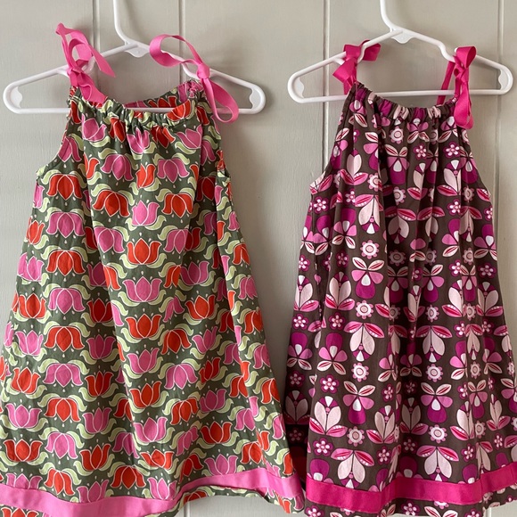Hanna Andersson floral tie shift dresses - Picture 3 of 7